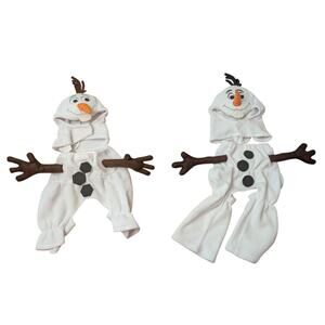Disney Frozen Olaf Snowman -Two Dog Costumes Medium